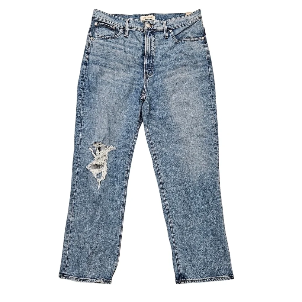 NEW Madewell The Perfect Vintage Straight Jean Kingsbury Wash 32 Style NG247